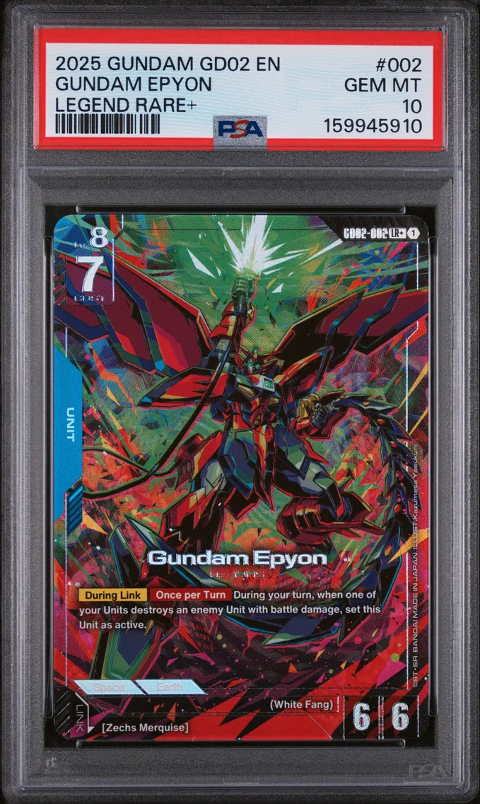 2025 #002 Gundam Epyon PSA 10 Gundam Dual Impact