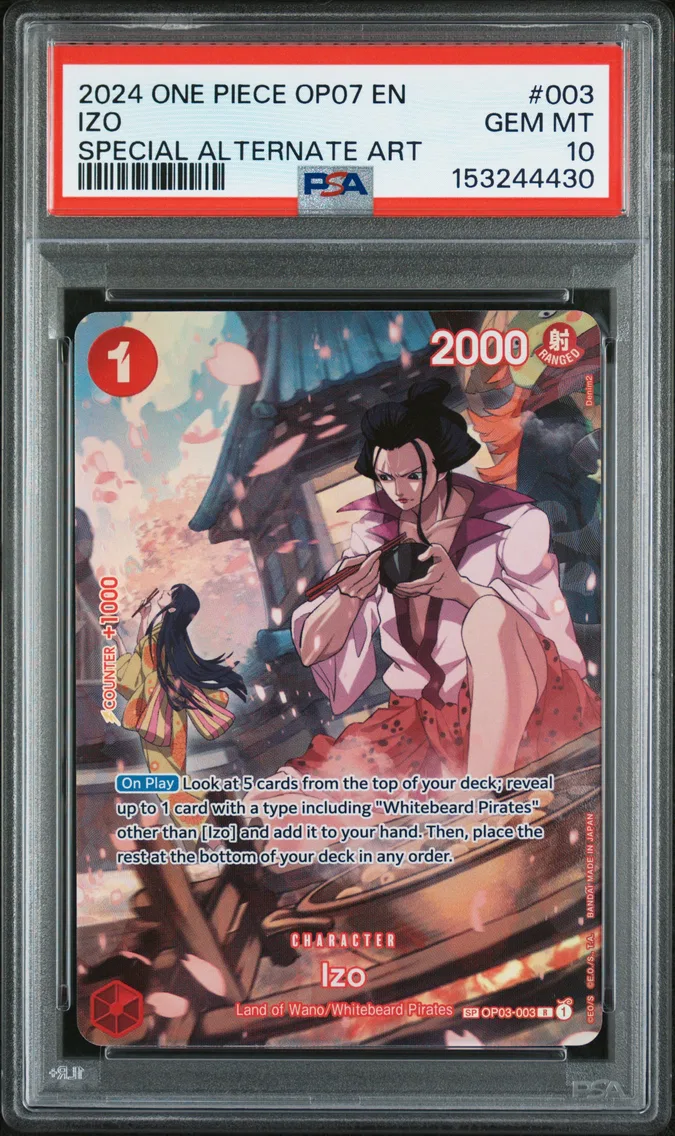 2024 #003 Izo PSA 10 One Piece OP07-500 Years in the Future