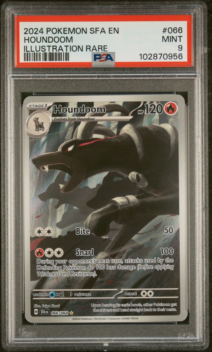 2024 #066 Houndoom PSA 9 Sfa EN-Shrouded Fable
