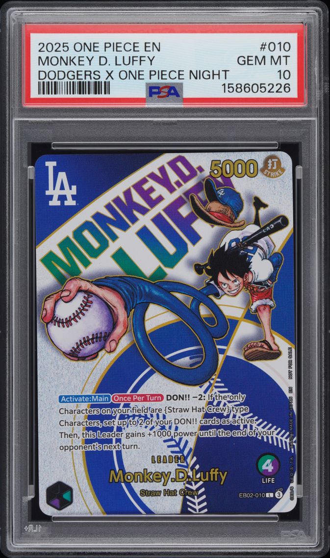 2025 #010 Monkey D. Luffy PSA 10