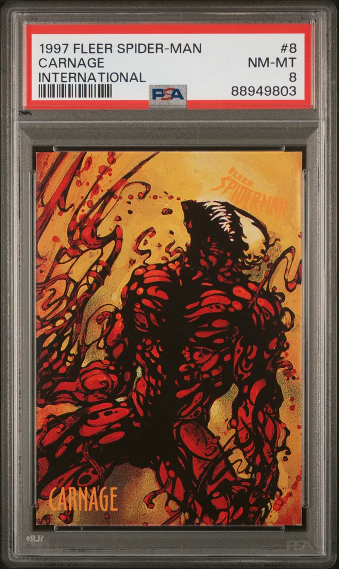 1997 #8 Carnage PSA 8 Fleer Spider-Man International