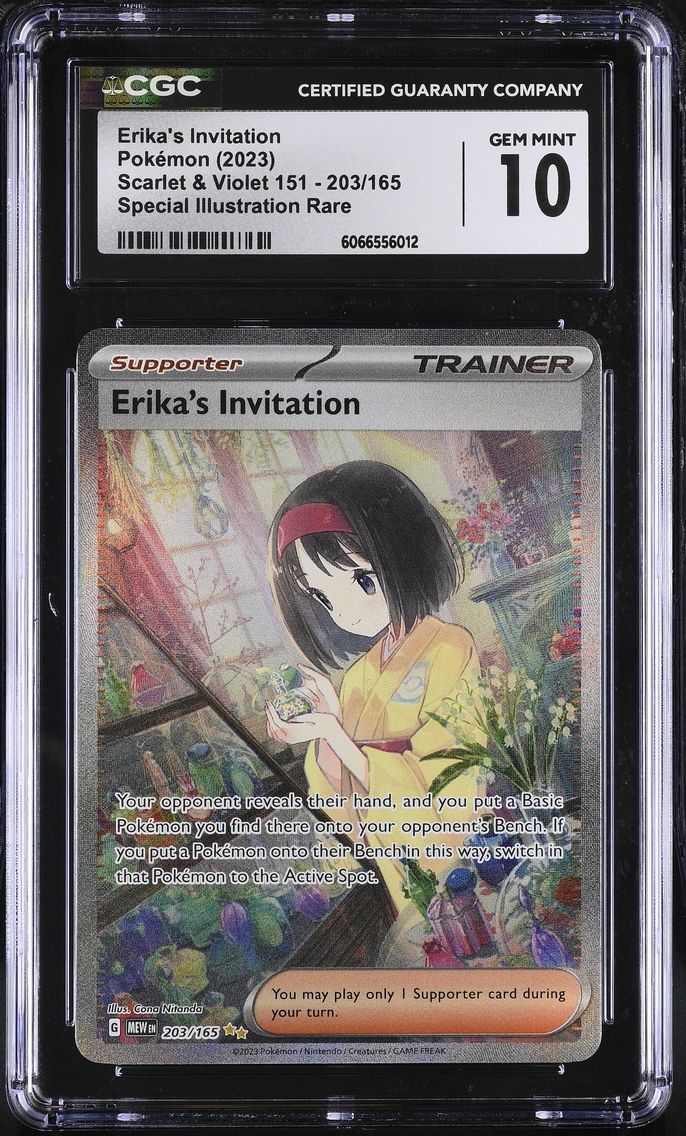 2023 #203 Erika's Invitation CGC 10 Scarlet & Violet 151 - MEW EN - English