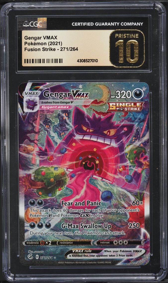 2021 #271 Gengar VMAX CGC 10 Pok