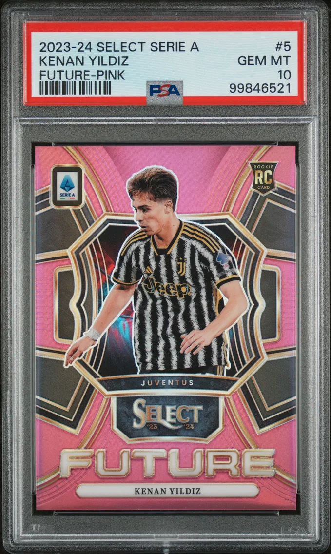 2023 #5 Kenan Yildiz PSA 10 Panini Select Serie A Select Future
