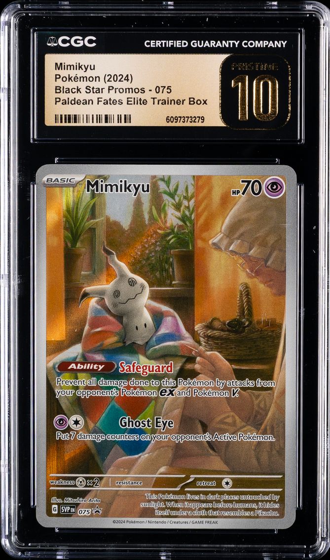2024 #075 Mimikyu CGC 10 Pristin