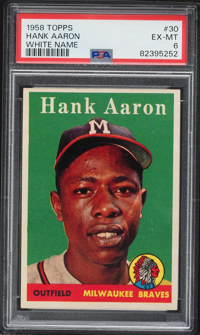 1958 #30 Hank Aaron PSA 6 Topps