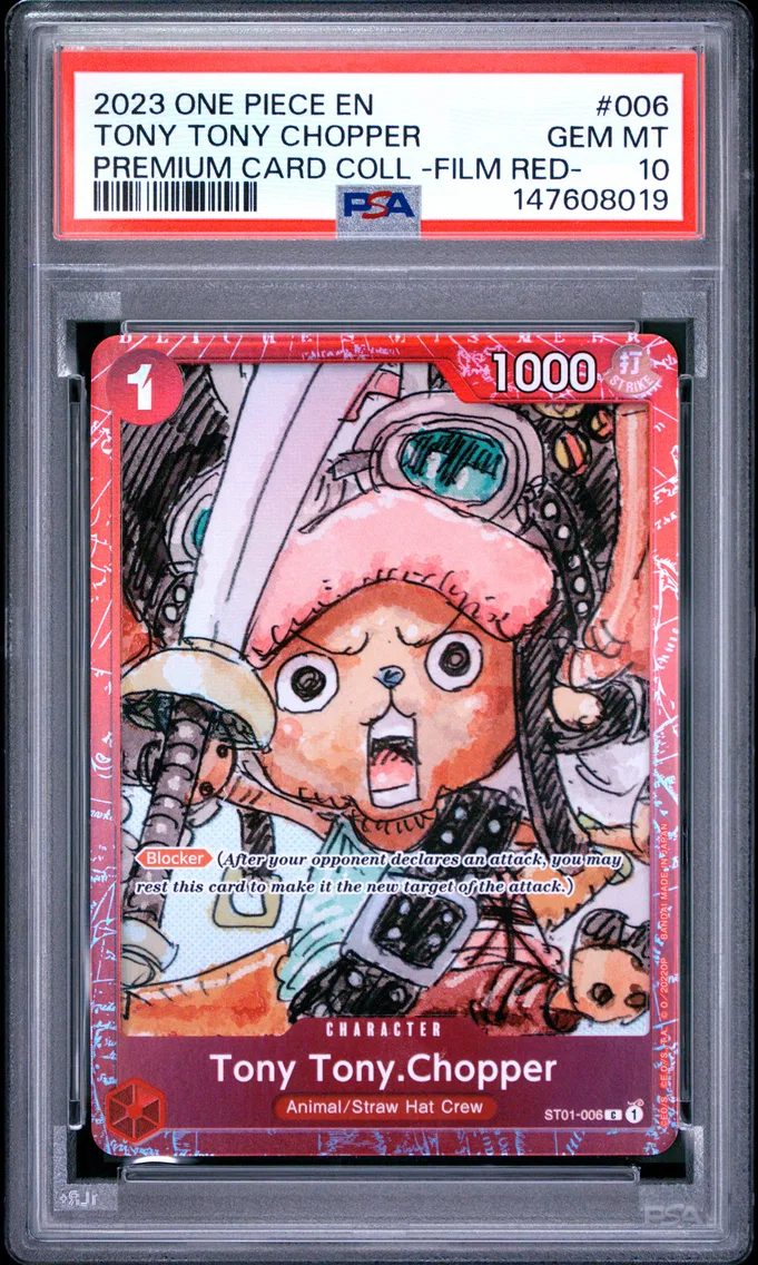 2023 #006 Tony Tony Chopper PSA 10 One Piece Premium Card Collection -One Piece Film Red-