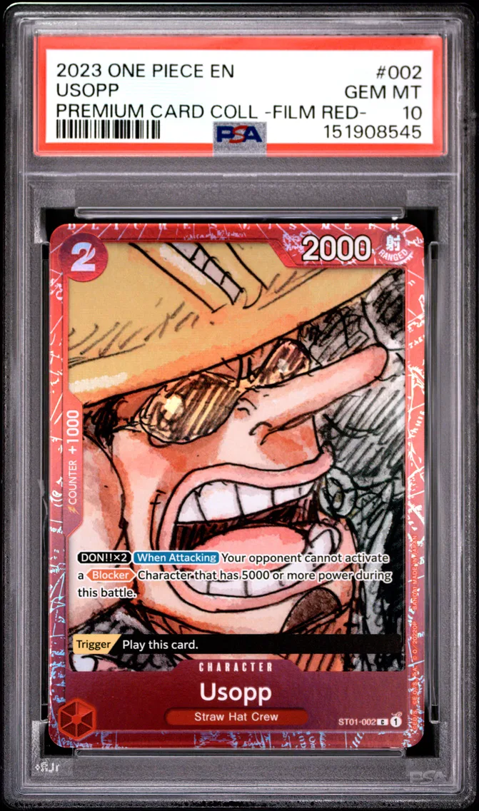 2023 #002 Usopp PSA 10 One Piece Premium Card Collection -One Piece Film Red-