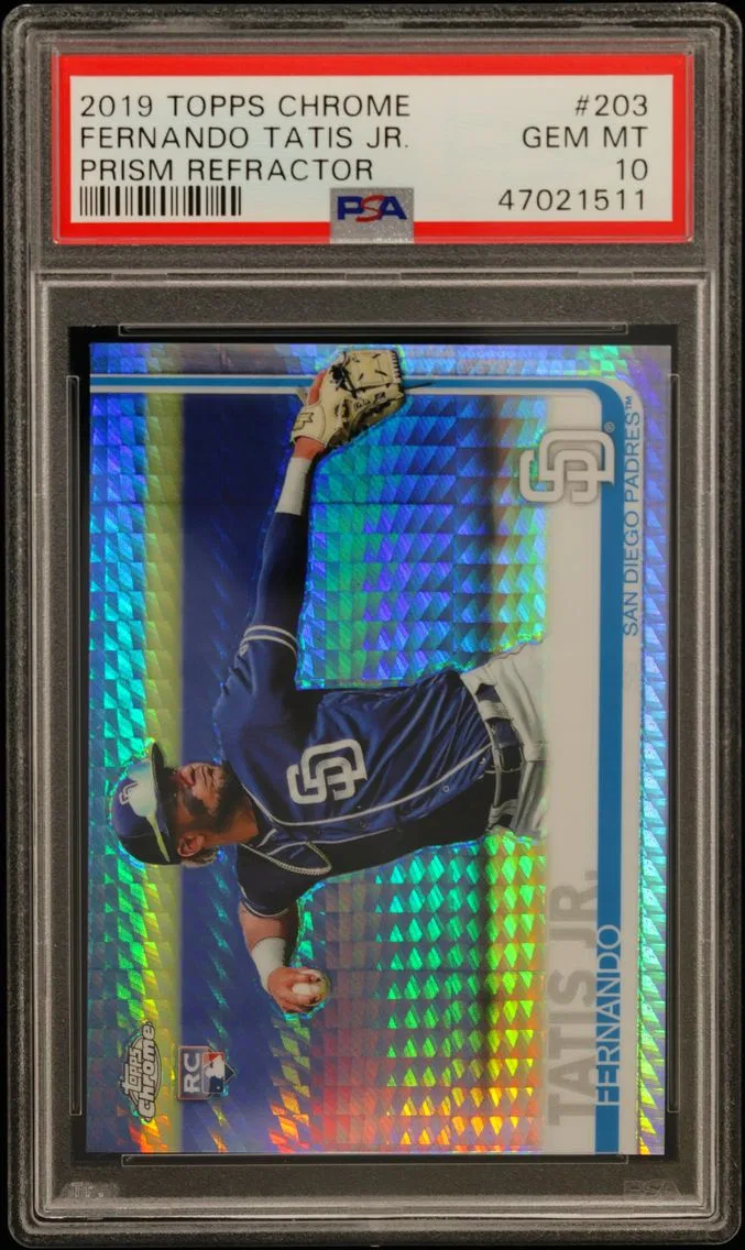 2019 #203 Fernando Tatis Jr. PSA 10 Topps Chrome
