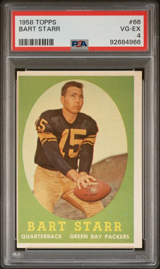 1958 #66 Bart Starr PSA 4 Topps