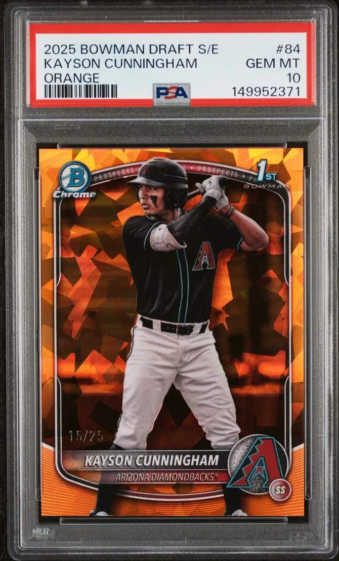 2025 #84 Kayson Cunningham PSA 10 Bowman Draft Sapphire Edition