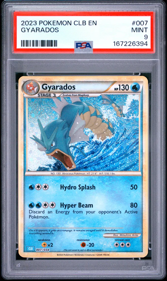 2023 #007 Gyarados PSA 9 Clb-Trading Card Game Classic Blastoise & Suicune EX Deck