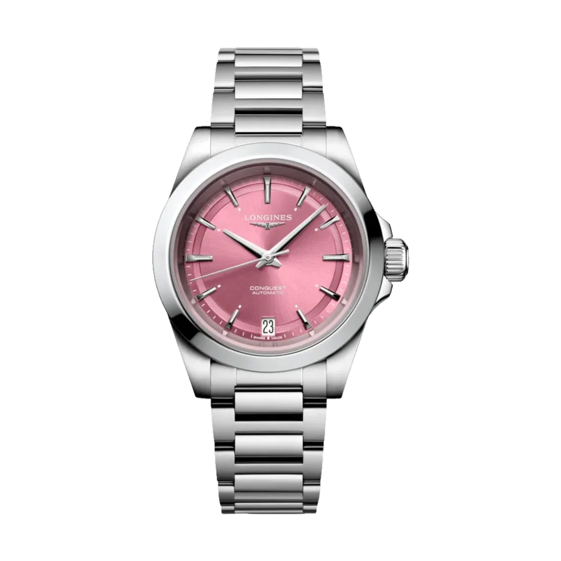 Longines Conquest 34mm - Sunray Pink on Bracelet