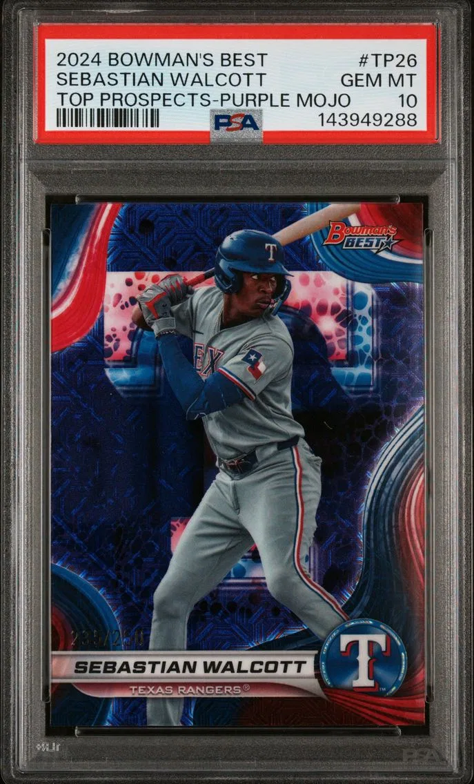 2024 #TP26 Sebastian Walcott PSA 10 Bowman's Best Top Prospects