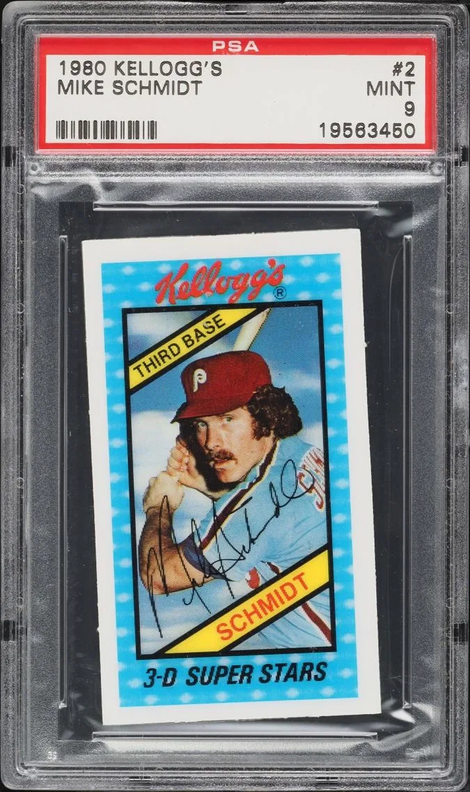 1980 #2 Mike Schmidt PSA 9 Kellogg's