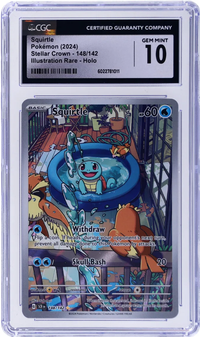 2024 #148 Squirtle CGC Stellar Crown - SCR EN - English Pokemon