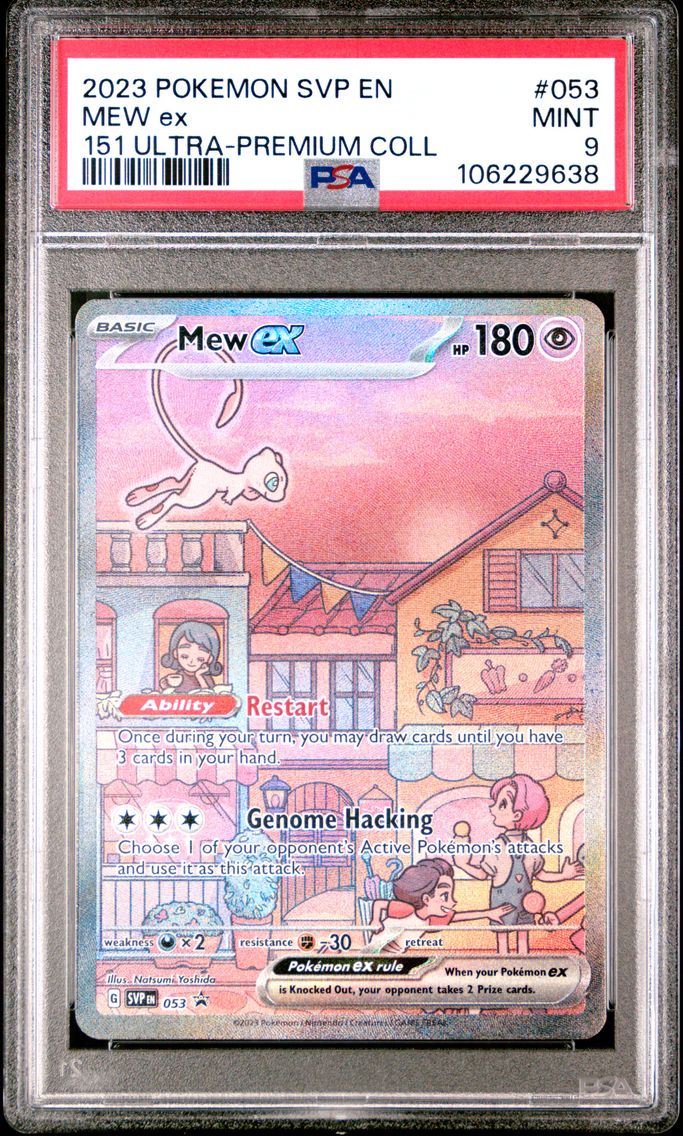 2023 #53 MEW EX PSA 9 SVP EN-SV BLACK STAR PROMO POKEMON
