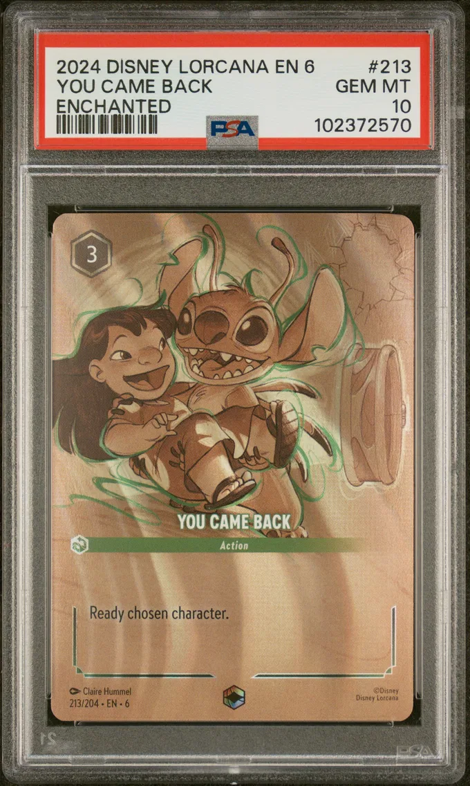 2024 #213 You Came Back PSA 10 Disney Lorcana EN 6-Azurite Sea