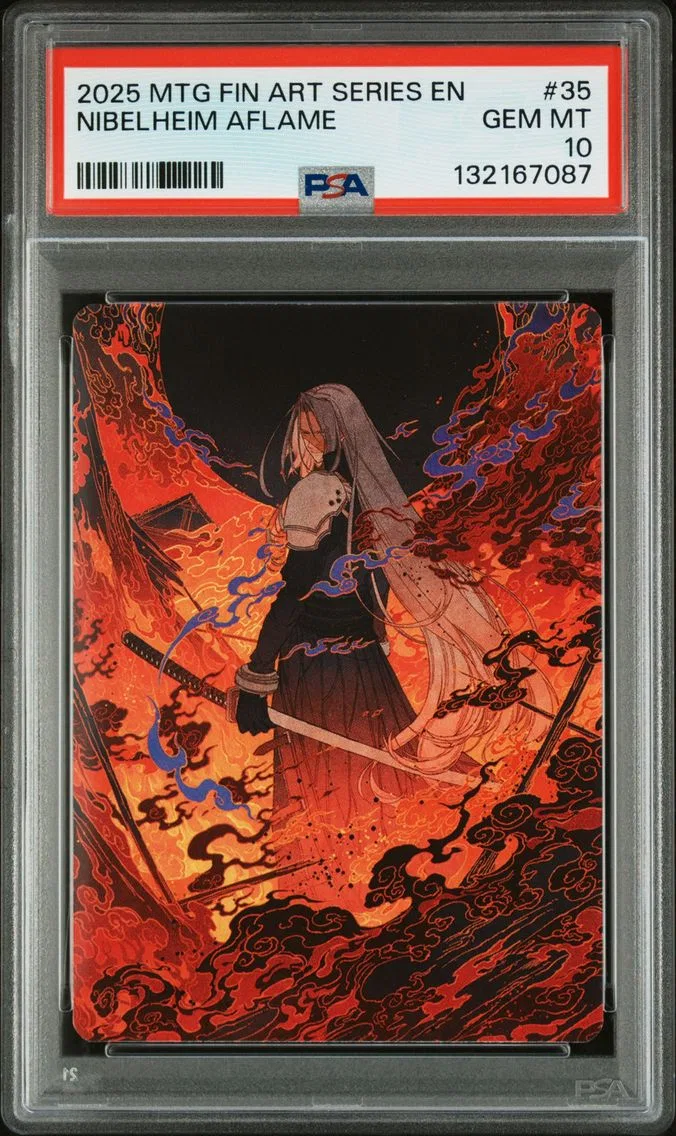 2025 #35 Nibelheim Aflame PSA 10 Final Fantasy Art Series