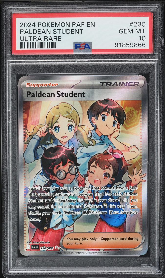 2024 #230 Paldean Student PSA 10 Paf EN-Paldean Fates Pokemon