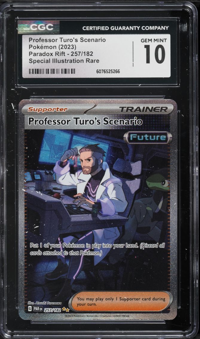 2023 #257 Professor Turo's Scenario CGC 10 Par EN-Paradox Rift Pokemon