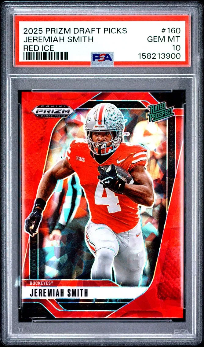 2025 #160 JEREMIAH SMITH PSA 10 Panini Prizm Draft Picks