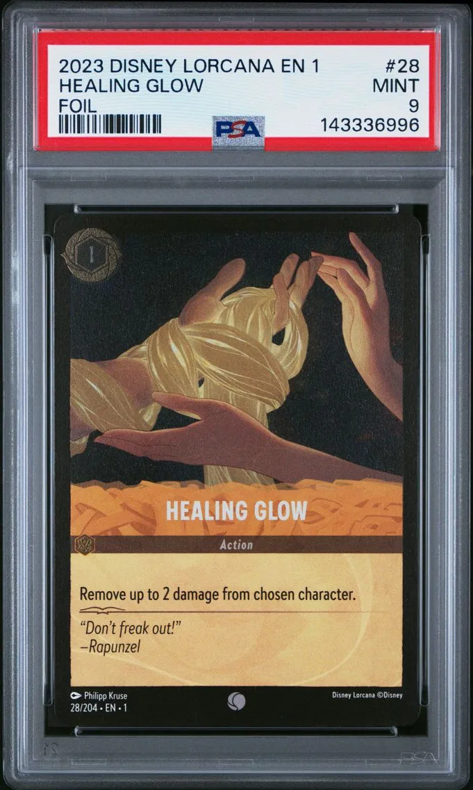 2023 #28 Healing Glow PSA 9 Disney Lorcana EN 1-the First Chapter