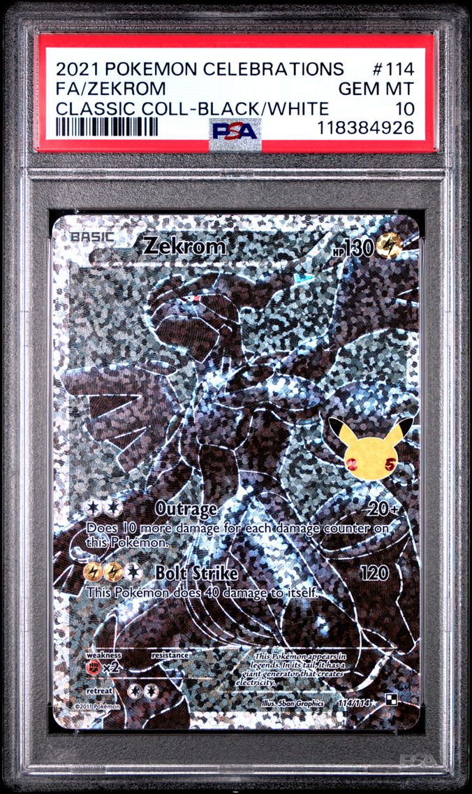 2021 #114 Full Art/Zekrom PSA 10