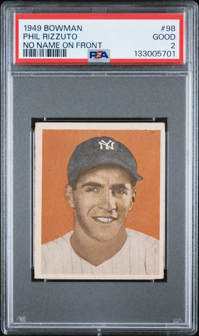1949 #98 PHIL RIZZUTO PSA 2 Bowman