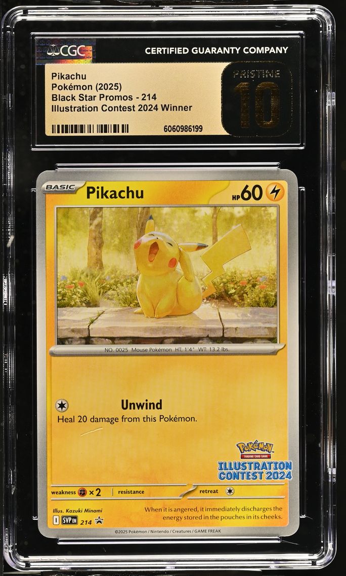 2025 #214 Pikachu CGC 10 Pristine Black Star Promos - Scarlet & Violet SVP EN - English