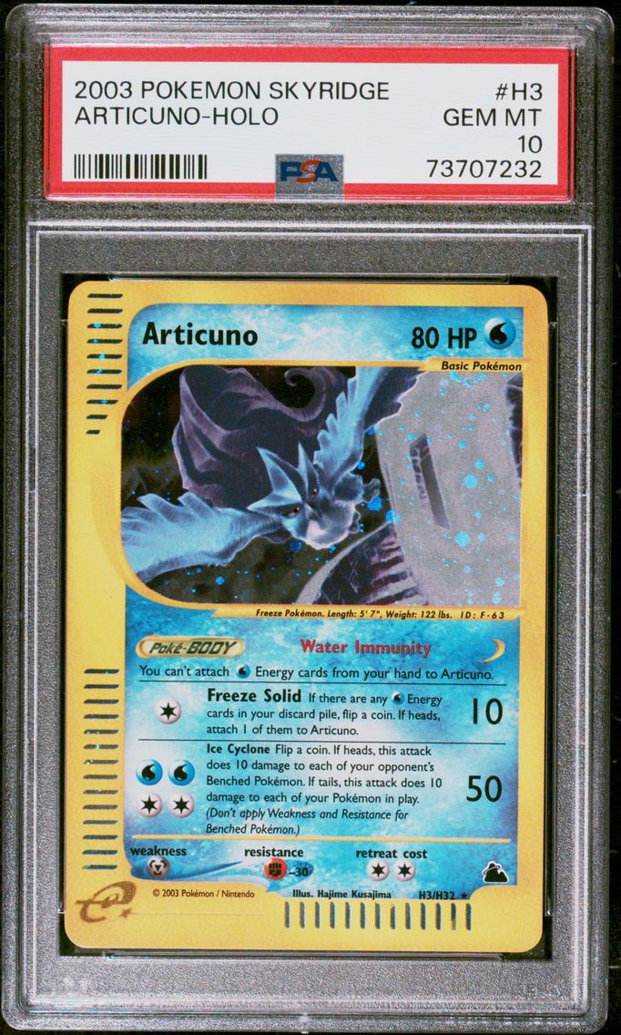 2003 #H3 Articuno-Holo PSA 10 Sk