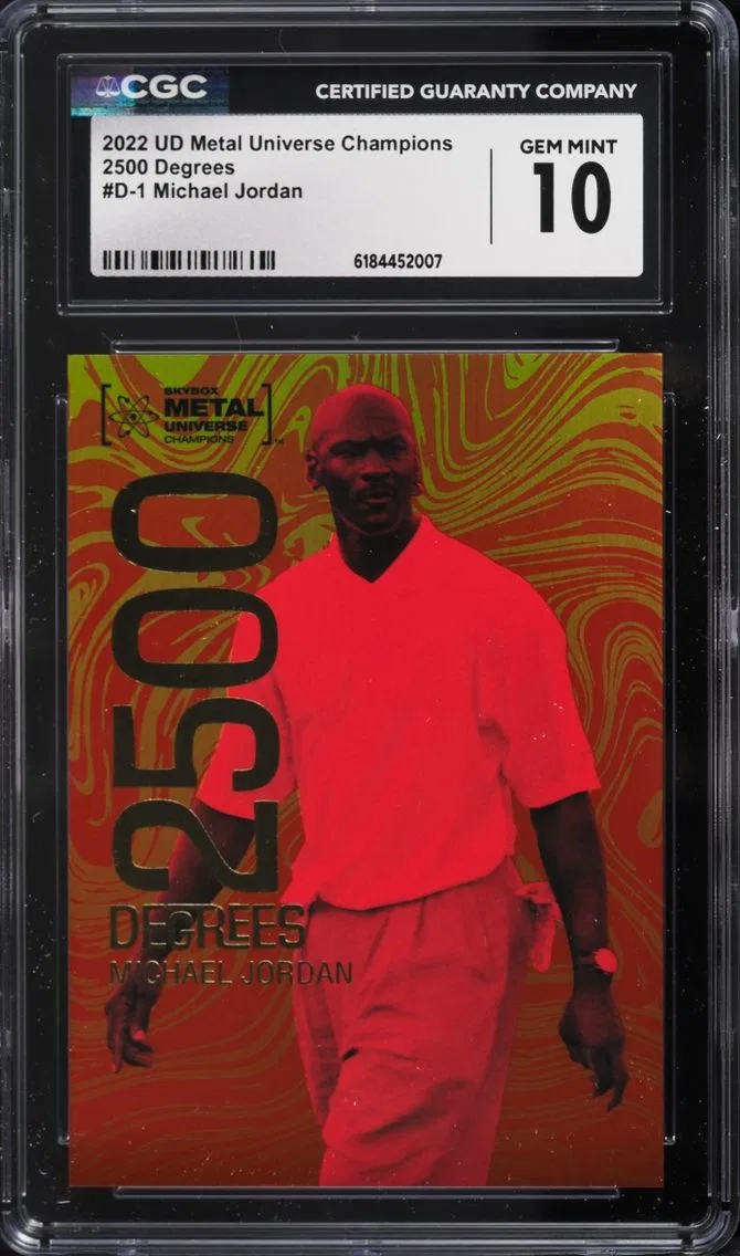 2022 Metal Universe Champions 2500 Degrees Michael Jordan #D-1 CGC 10 GEM MINT