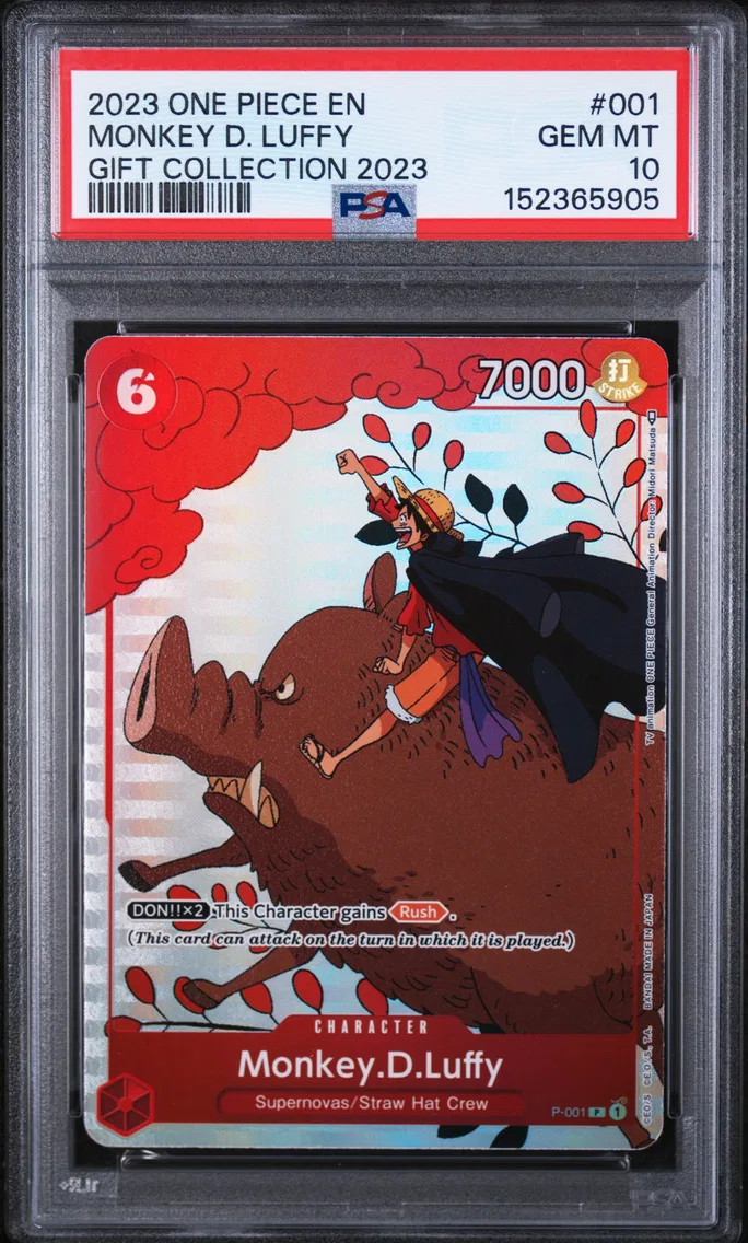 2023 #001 Monkey D. Luffy PSA 10 One Piece Gift Collection 2023