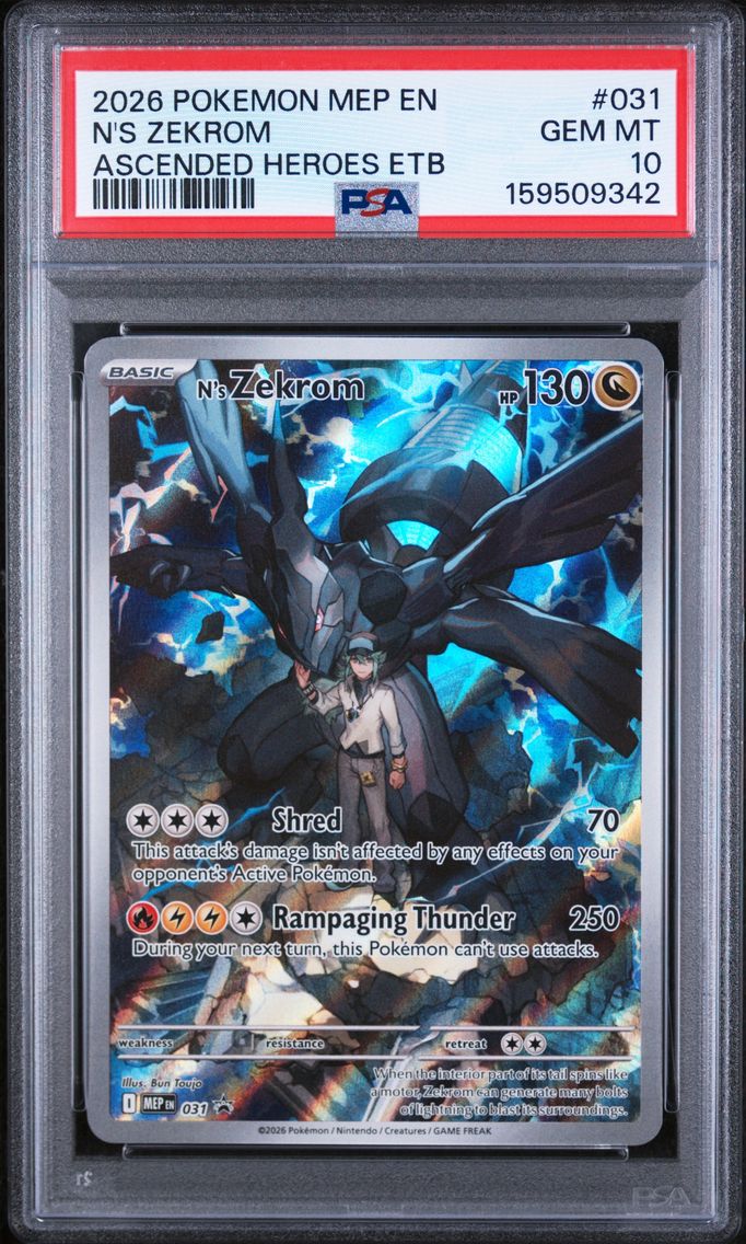 2026 #031 N's Zekrom PSA 10 Mep 