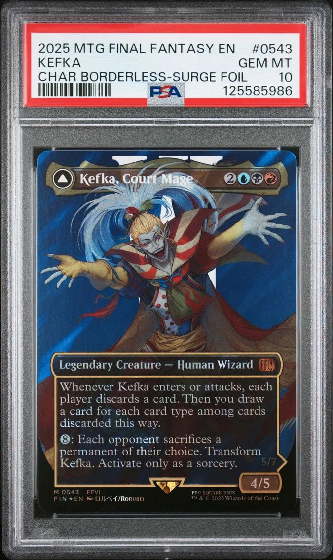 2025 #0543 Kefka, Court Mage/Kefka, Ruler of Ruin PSA 10 Final Fantasy Magic The Gathering