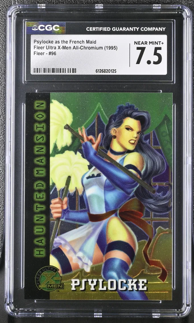 1995 #96 Psylocke as the French Maid CGC 7.5 Fleer Ultra X-Men All-Chromium - English