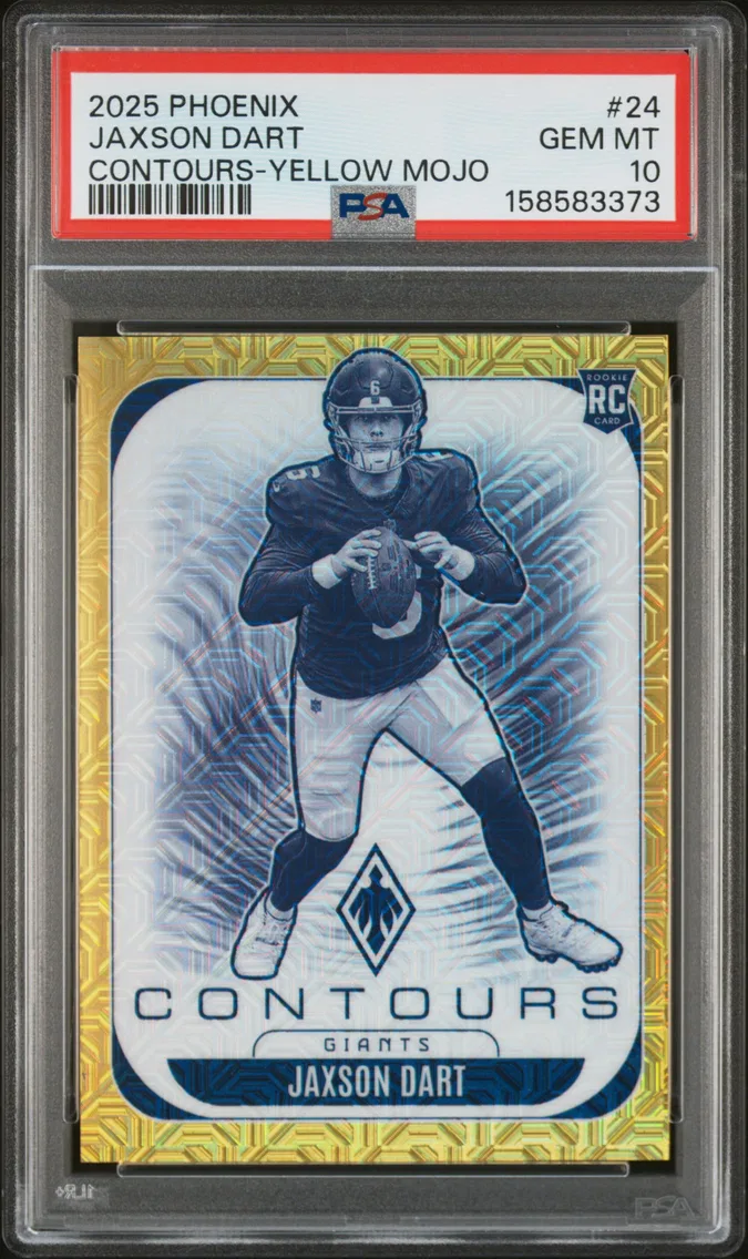 2025 #24 Jaxson Dart PSA 10 Panini Phoenix Contours