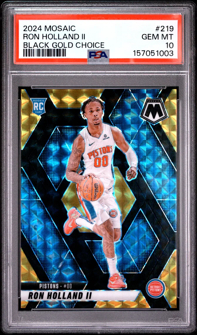 2024 #219 Ron Holland II PSA 10 Panini Mosaic