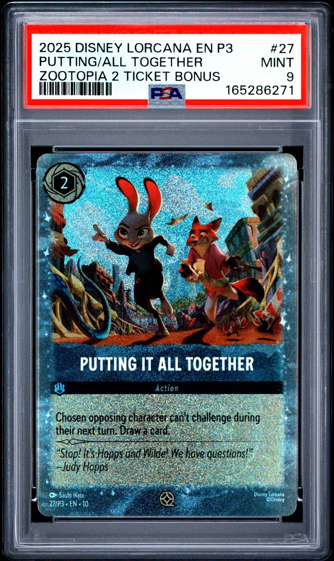 2025 #27 Putting It All Together PSA 9 Disney Lorcana EN P3-Promo