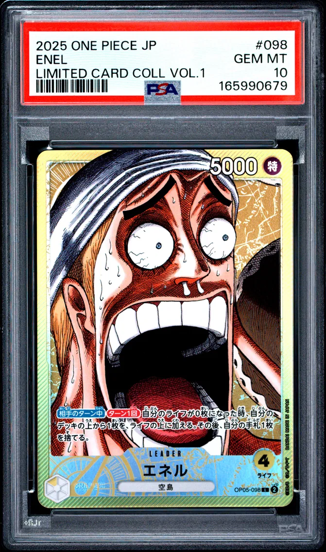 2025 #098 Enel PSA 10 One Piece Japanese Limited Card Collection Vol.1