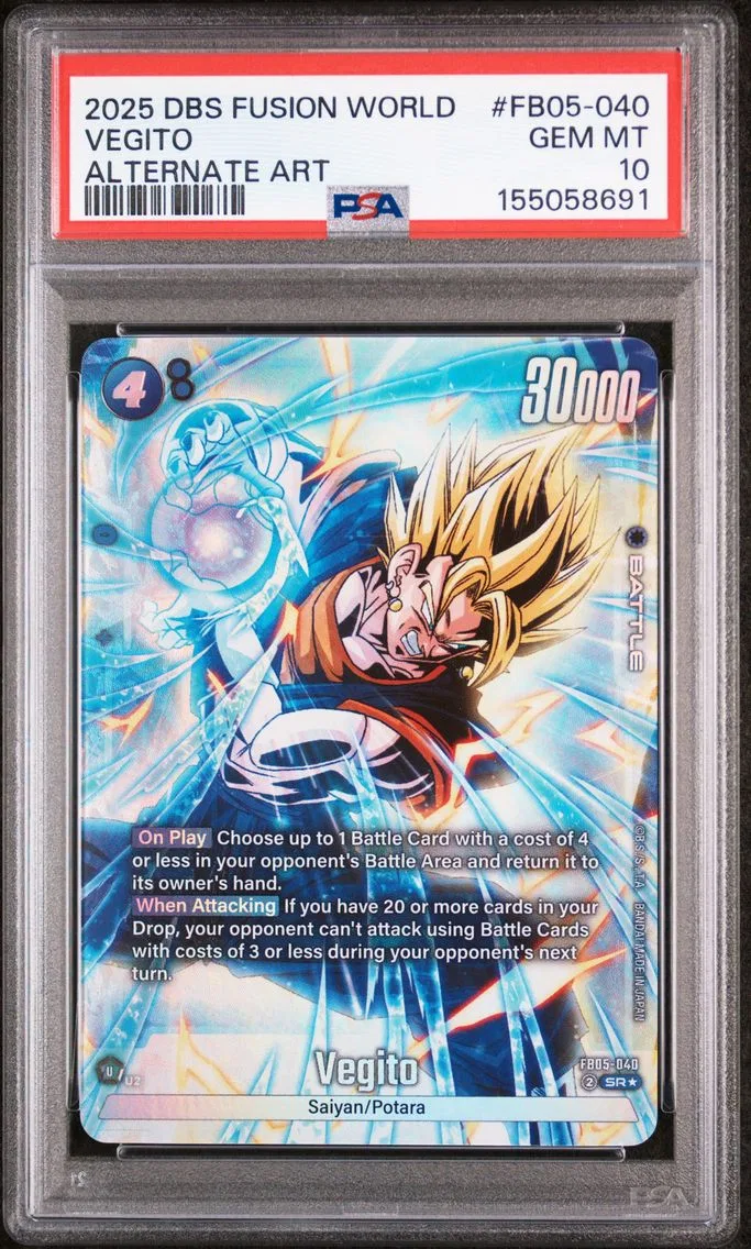 2025 #FB05-040 Vegito PSA 10 Dragon Ball Super Card Game Fusion World New Adventure