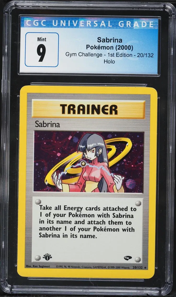 2000 Gym Challenge - 1st Edition - English Sabrina Gym Challenge #20/132 CGC 9