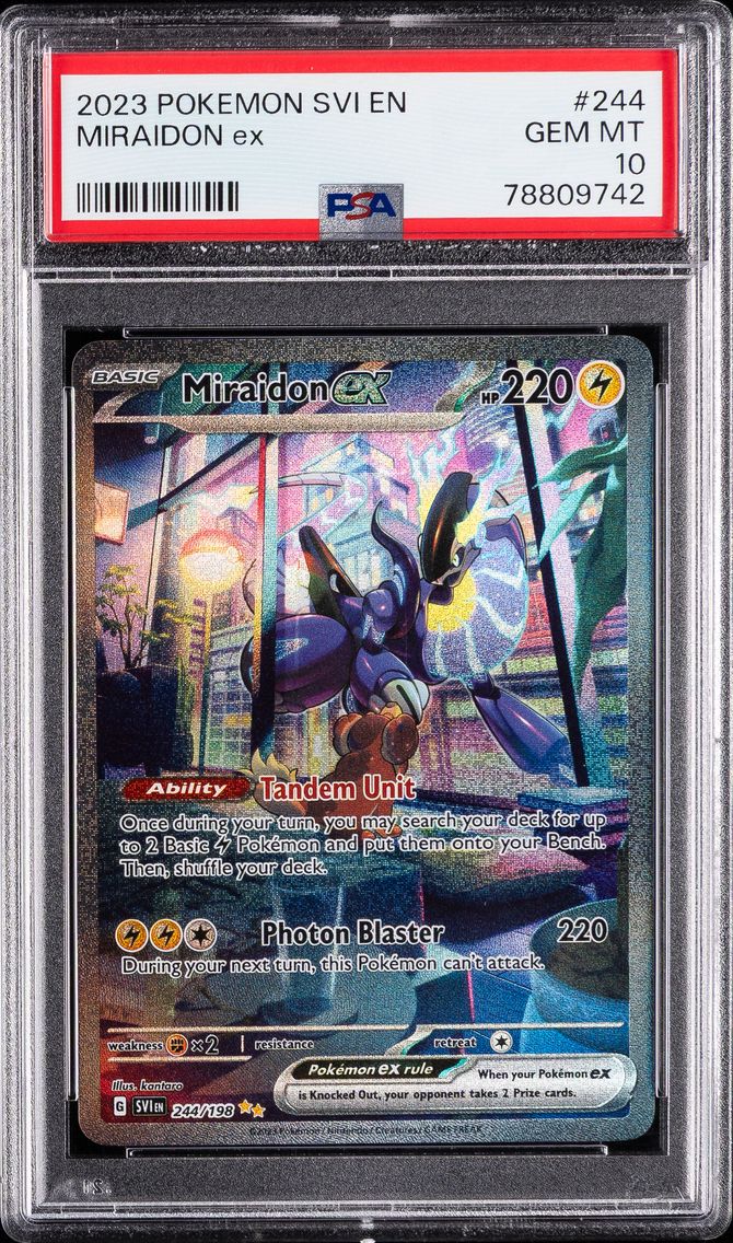 2023 #244 Miraidon EX PSA 10 Svi EN-Scarlet & Violet Pokemon