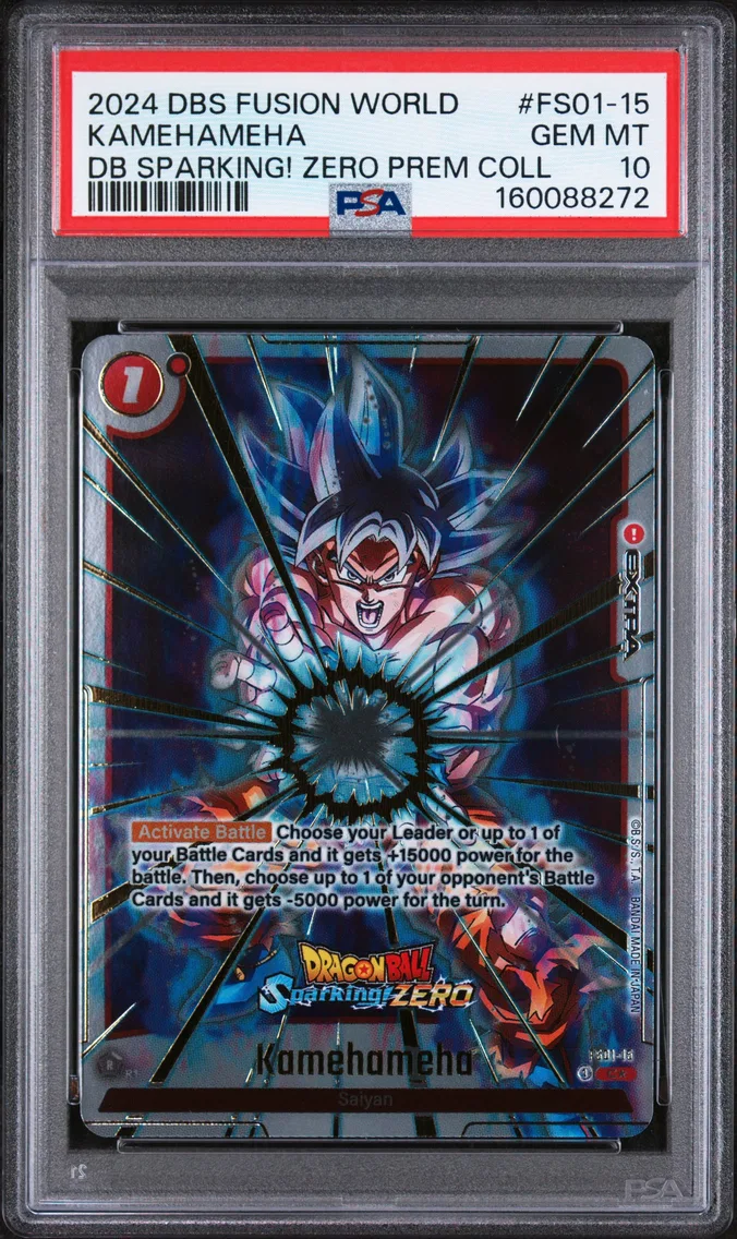 2024 #FS01-15 Kamehameha PSA 10 Dragon Ball Super Card Game Fusion World Dragon Ball Sparking! Zero Premium Collector's Edition