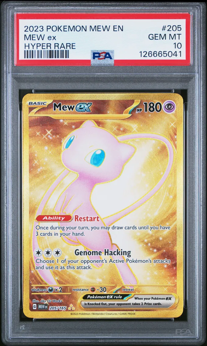 2023 #205 Mew EX PSA 10 Mew EN-151