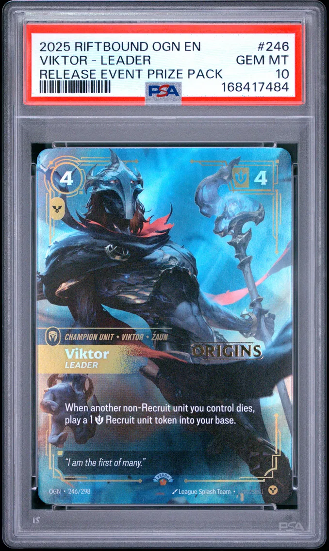 2025 #246 Viktor - Leader PSA 10 Riftbound: League of Legends Ogn-Origins