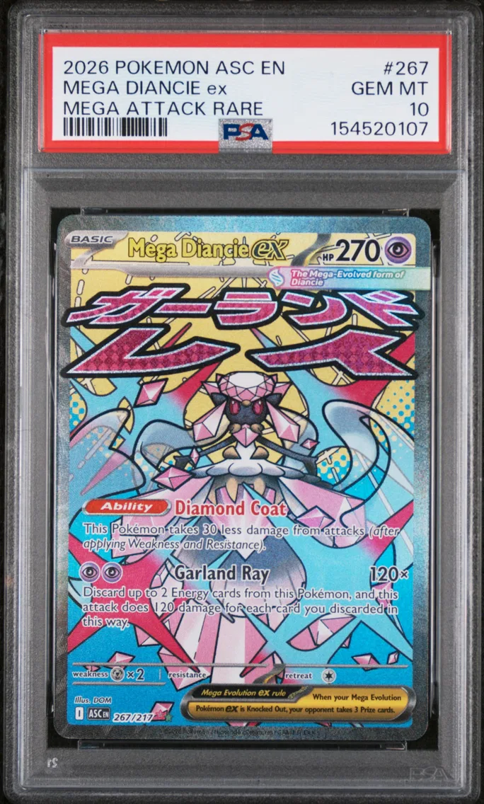 2026 #267 Mega Diancie EX PSA 10 Asc EN-Ascended Heroes