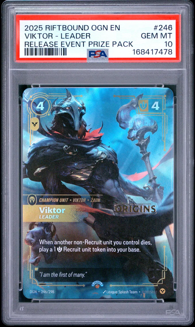 2025 #246 Viktor - Leader PSA 10 Riftbound: League of Legends Ogn-Origins