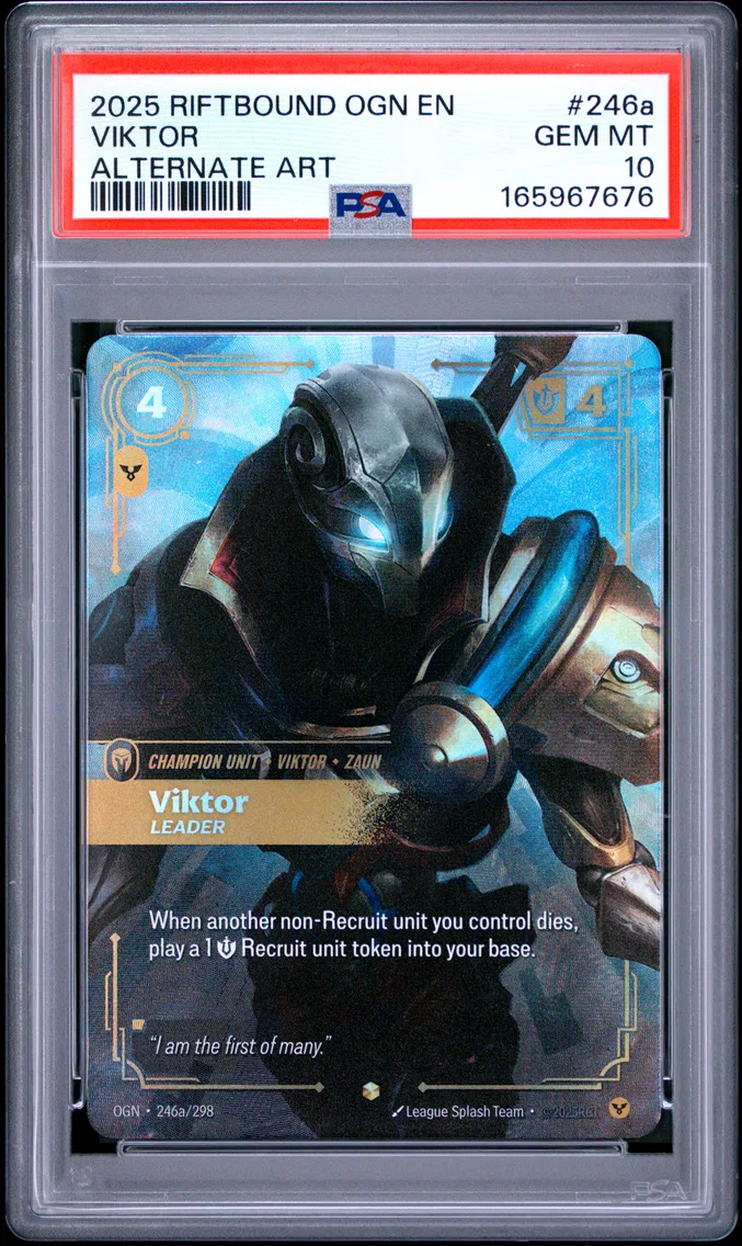 2025 #246a Viktor - Leader PSA 10 Riftbound: League of Legends Ogn-Origins