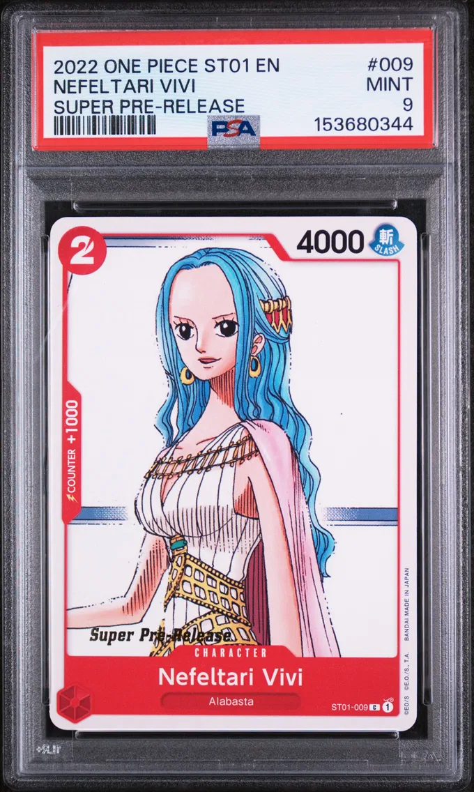 2022 #009 Nefeltari Vivi PSA 9 One Piece Starter Deck ST01-Straw Hat Crew